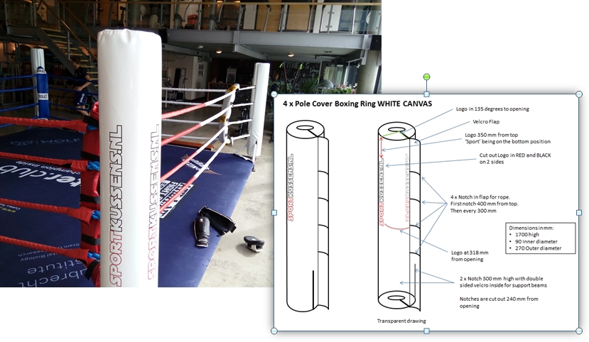 Beschermhoes ip boksring Fitter Club Utrecht